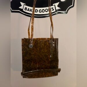 The Sak vintage tortoise plastic tote